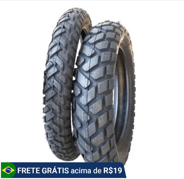 Par de Pneus enduro sahara 3 metzeler Traseiro 120/80-18 E Dianteiro 90/90-21 novo