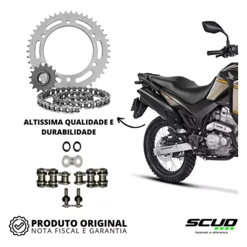 Kit Relação TRANSMISSÃO Scud Com Retentor Honda Xre 300 SAHARA/ TORNADO 300