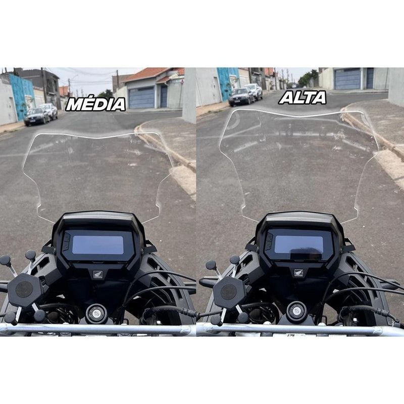 Bolha Média Cristal Sahara 300 2024 2025 Honda
