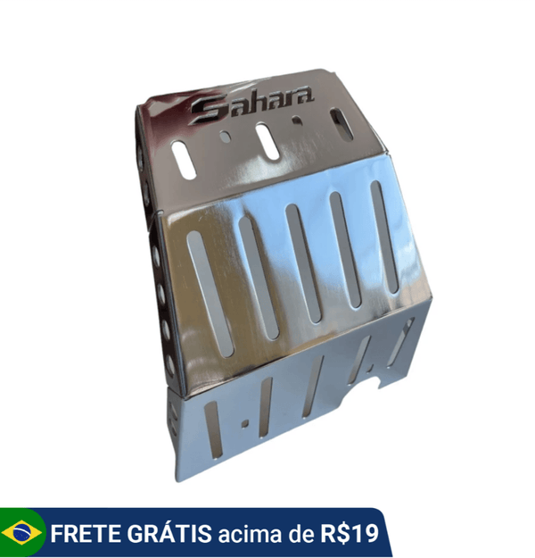 Protetor Carter Aço Carbono Honda Sahara 300 2024 Cromado
