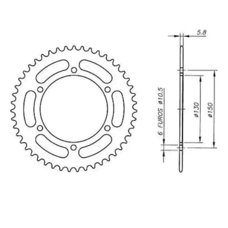 Kit Relação TRANSMISSÃO Scud Com Retentor Honda Xre 300 SAHARA/ TORNADO 300
