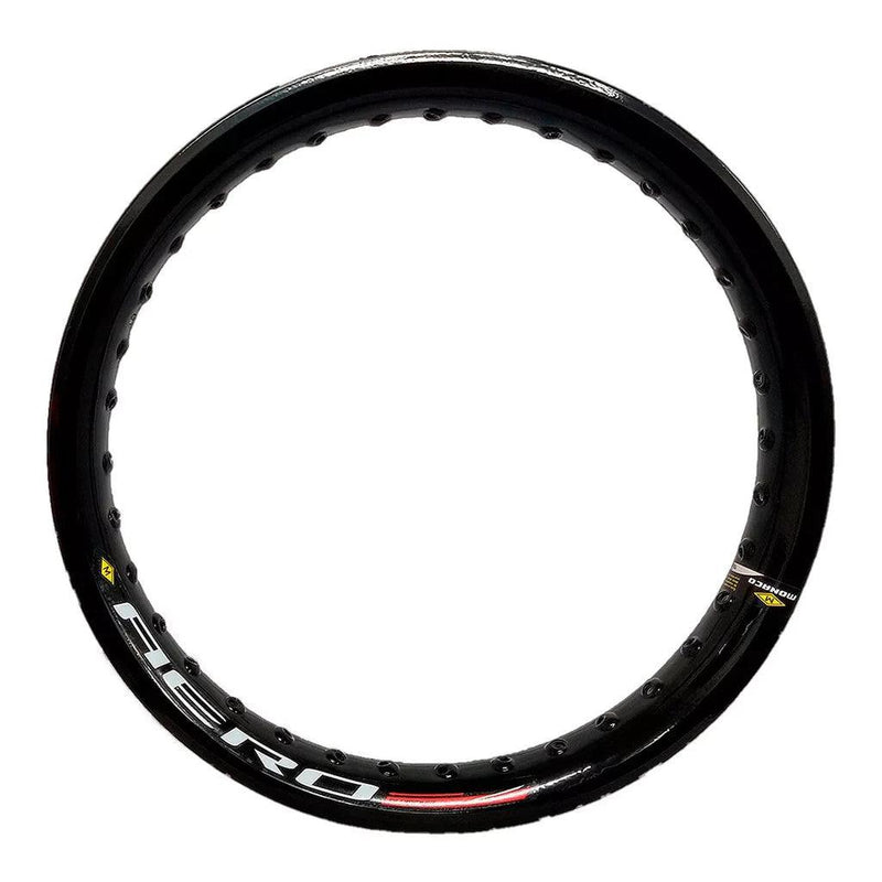 Par Aros em Alumínio Monaco Aero 21x185 e 18x215 Xre 300 Tornado Crf 230 Xtz Lander Dt Preto Brilho